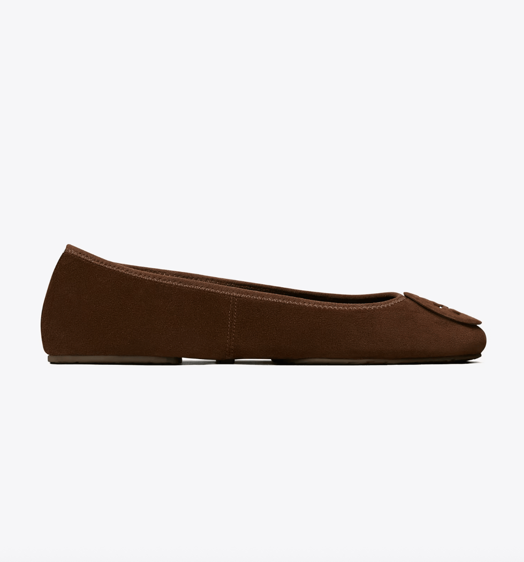 TORY BURCH REVA TRAVEL BALLET DARK COCOA Shoes | Shop now at Main &amp; Taylor Shoes!