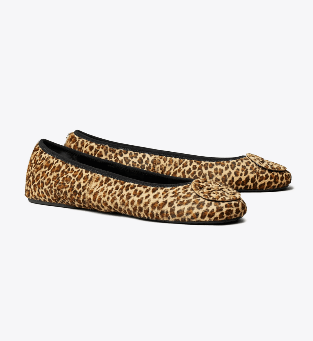 TORY BURCH REVA TRAVEL BALLET LEOPARD Shoes | Shop now at Main & Taylor Shoes!