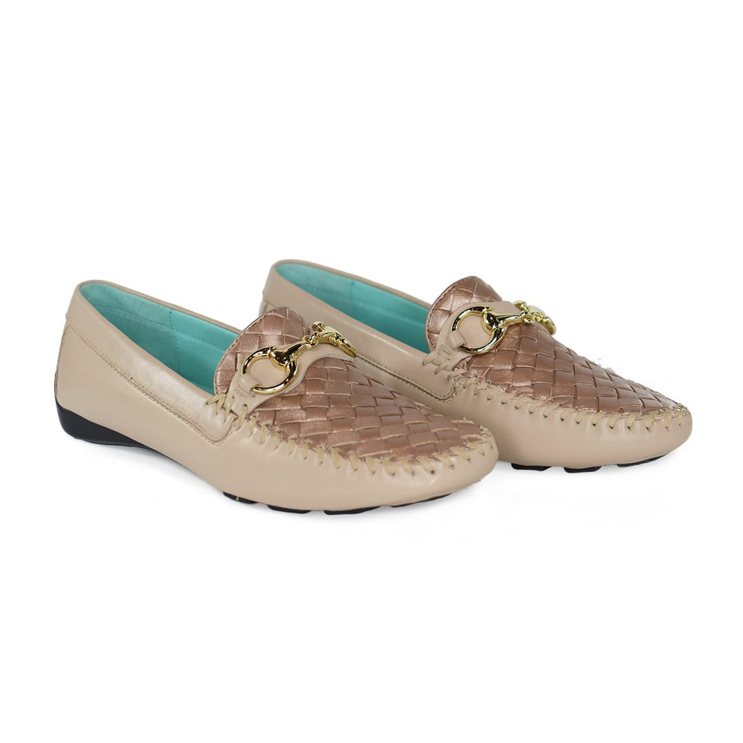ROBERT ZUR PERLATA LT TAUPE/ROSE GOLD DRIVING MOC SHOES | Shop now at Main & Taylor Shoes!