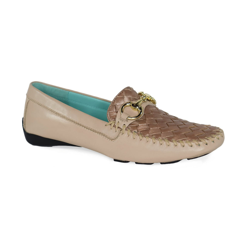 ROBERT ZUR PERLATA LT TAUPE/ROSE GOLD DRIVING MOC SHOES | Shop now at Main & Taylor Shoes!