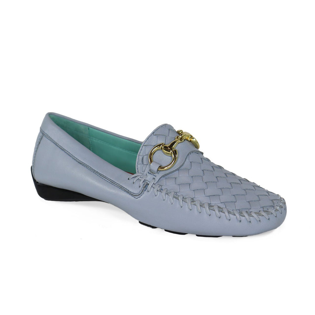 ROBERT ZUR PERLATA POWDER BLUE DRIVING MOC SHOES | Shop now at Main &amp; Taylor Shoes!