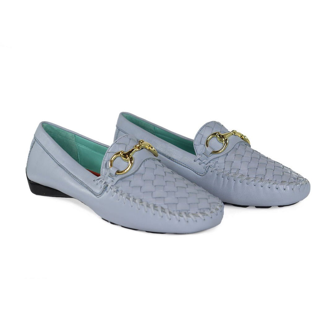 ROBERT ZUR PERLATA POWDER BLUE DRIVING MOC SHOES | Shop now at Main & Taylor Shoes!