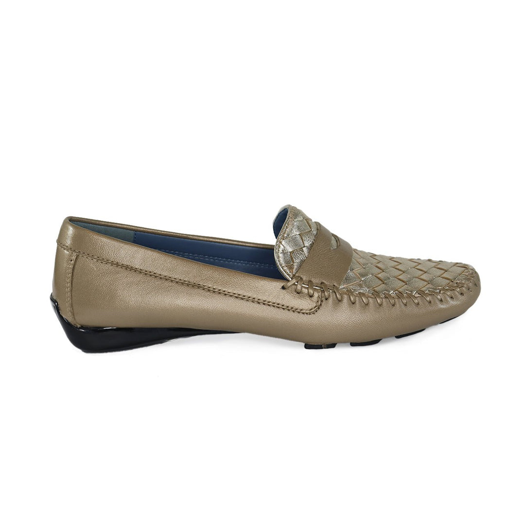 ROBERT ZUR PETRA GOLD COMBO DRIVING MOC SHOES | Shop now at Main &amp; Taylor Shoes!