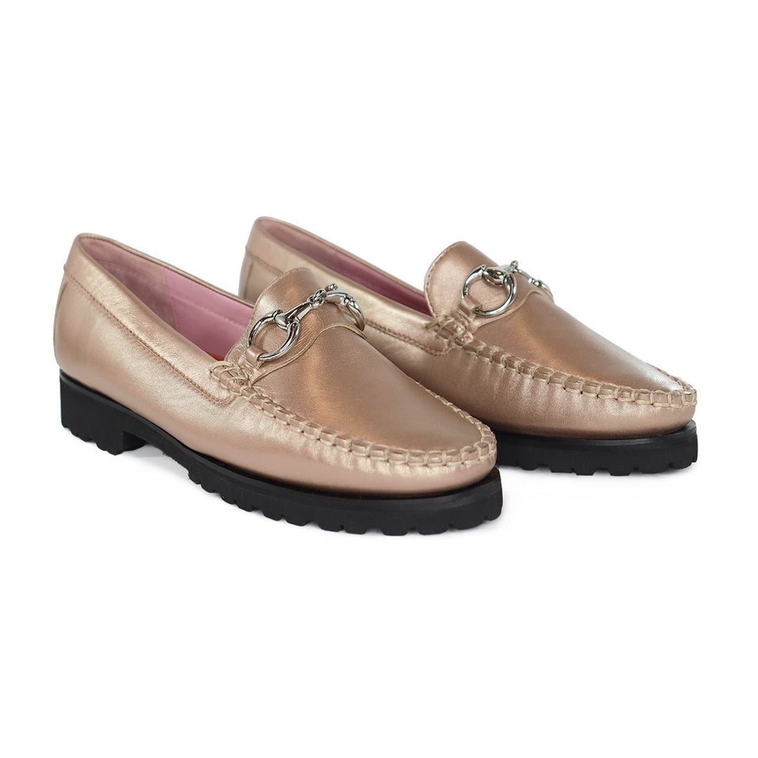 ROBERT ZUR SOHO ROSE GOLD LOAFER SHOES | Shop now at Main & Taylor Shoes!