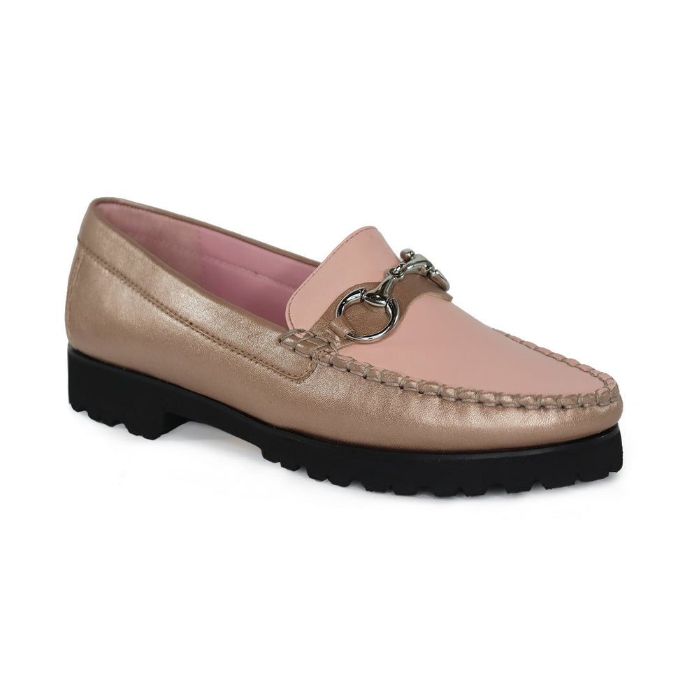 ROBERT ZUR SOHO ROSE GOLD/PINK LOAFER SHOES | Shop now at Main & Taylor Shoes!