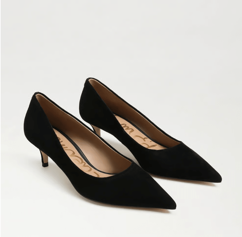 Sam Edelman SUMMER BLACK SUEDE HEEL Shoes | Shop now at Main & Taylor Shoes!