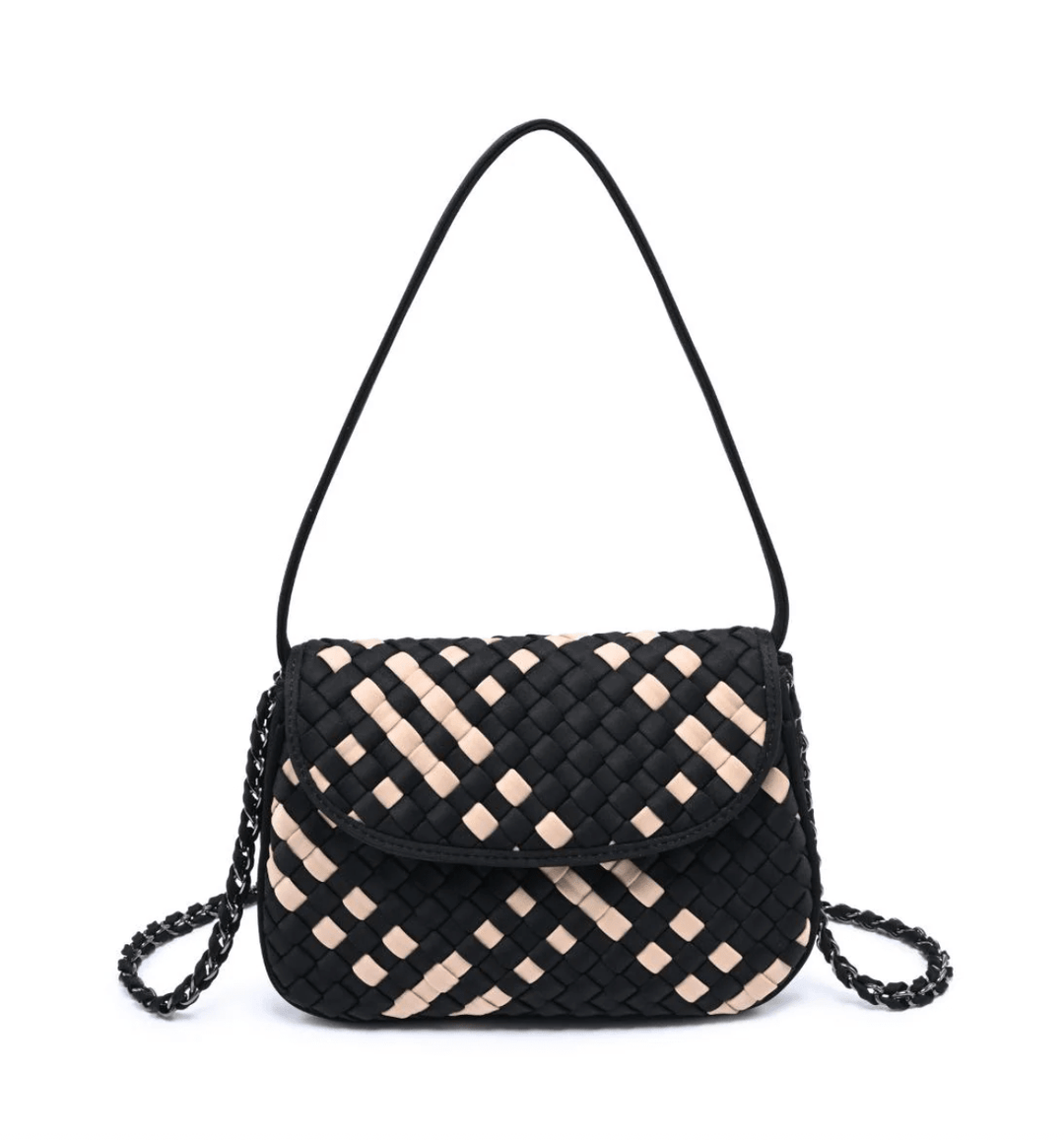 Sol and Seline ASTRA BLACK/NUDE Handbags | Shop now at Main &amp; Taylor Shoes!