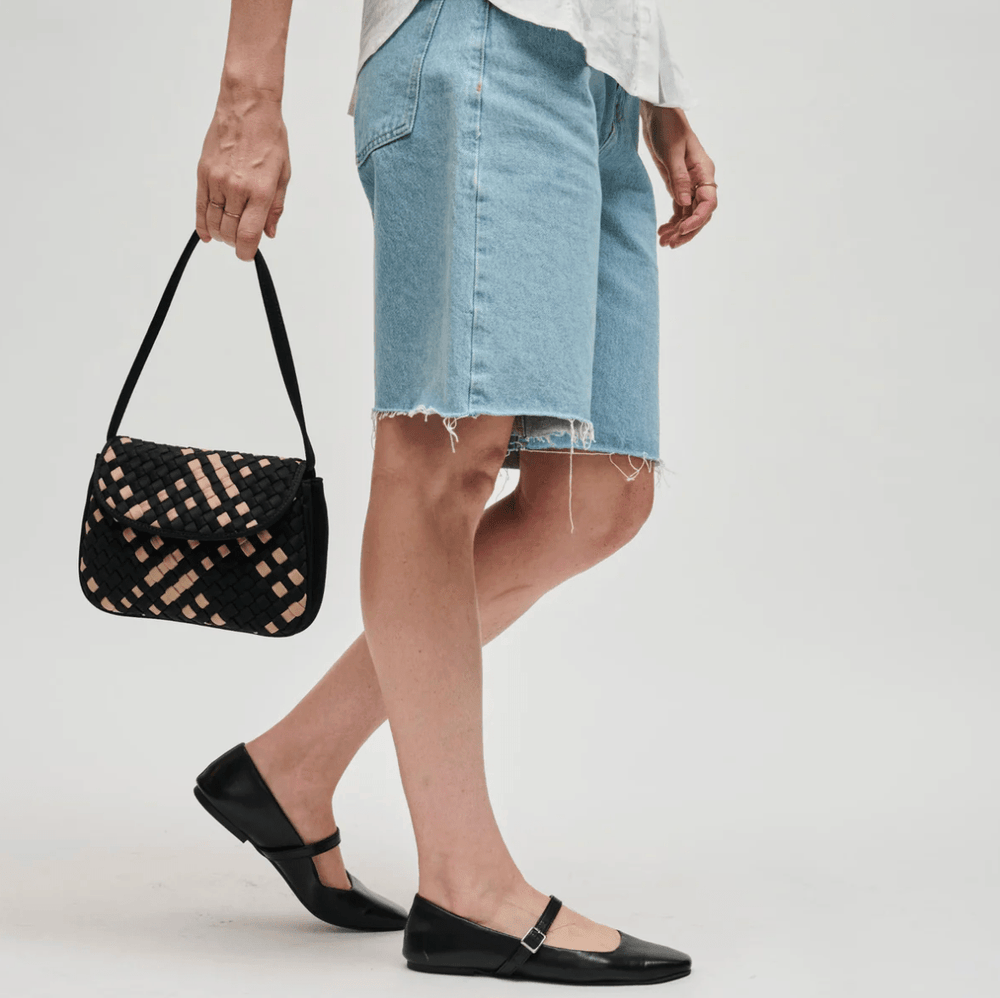 Sol and Seline ASTRA BLACK/NUDE Handbags | Shop now at Main & Taylor Shoes!