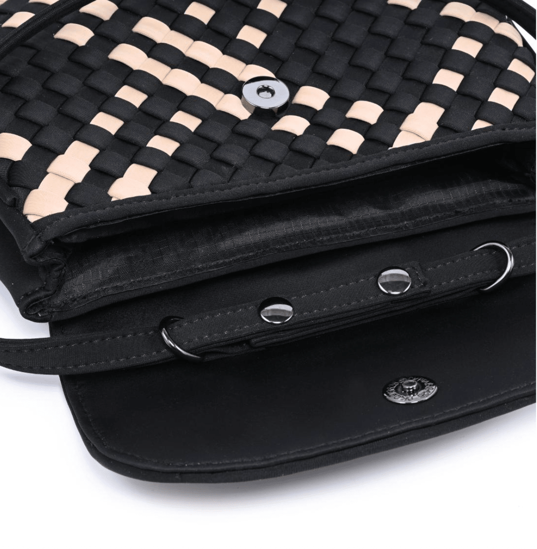 Sol and Seline ASTRA BLACK/NUDE Handbags | Shop now at Main &amp; Taylor Shoes!