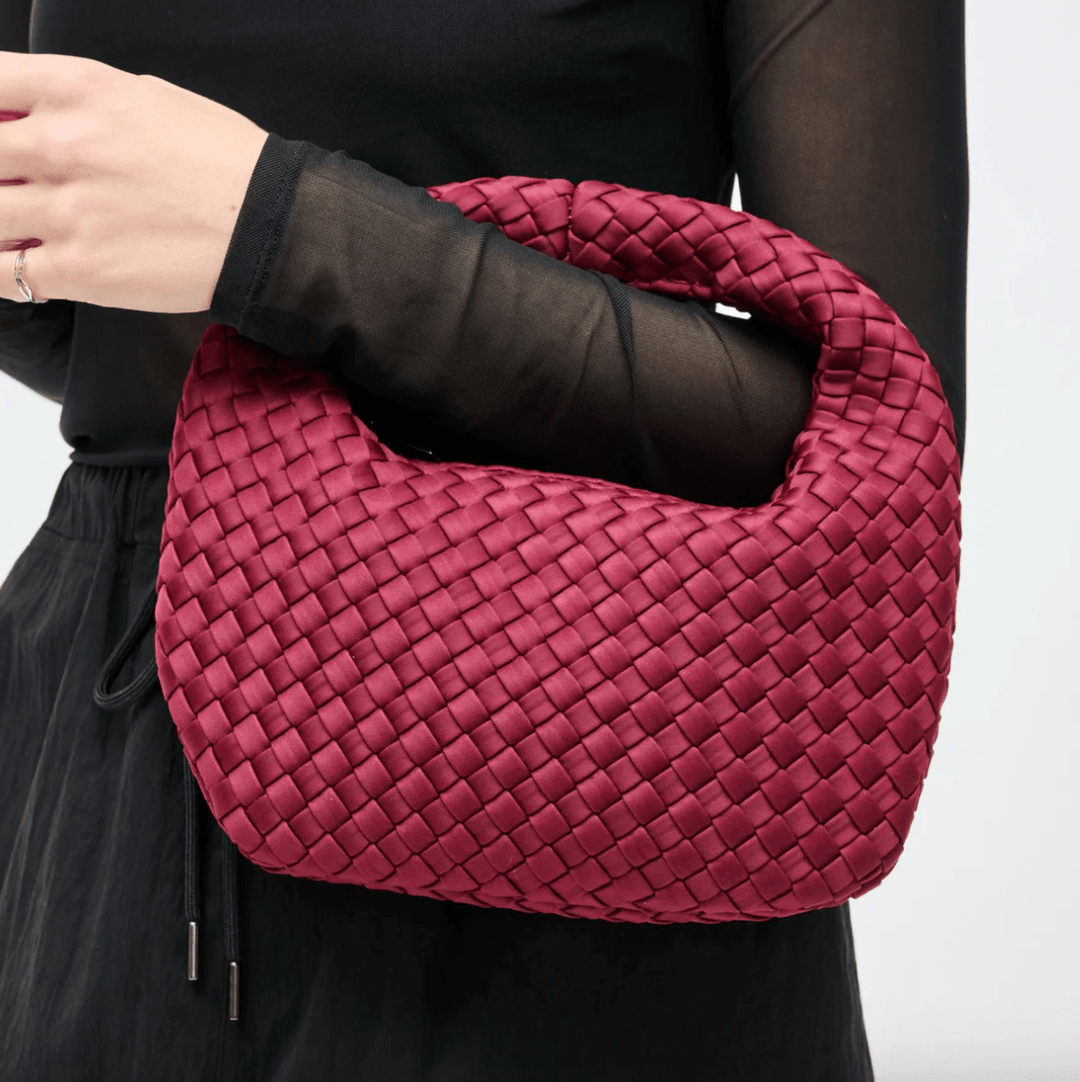 Sol and Seline DARE TO DREAM WINE SMALL CLUTCH Handbags | Shop now at Main &amp; Taylor Shoes!