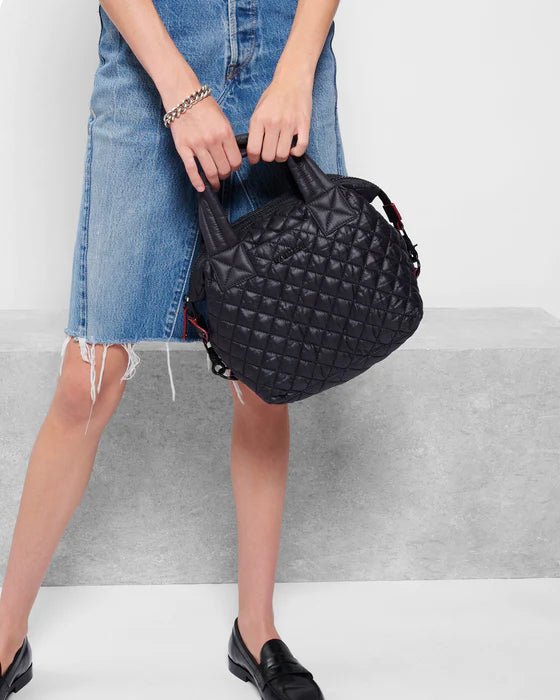 MZ WALLACE SUTTON SMALL DELUXE BLACK HANDBAGS | Shop now at Main & Taylor Shoes!