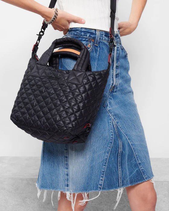 MZ WALLACE SUTTON SMALL DELUXE BLACK HANDBAGS | Shop now at Main & Taylor Shoes!