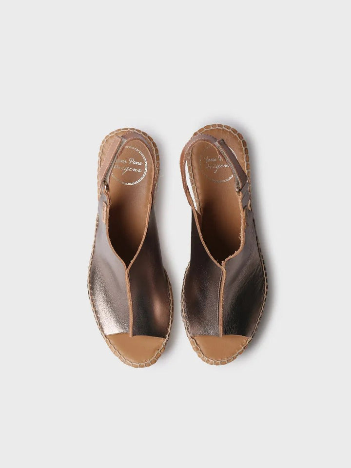TONI PONS LUGANO BRONZE WEDGE SHOES | Shop now at Main &amp; Taylor Shoes!