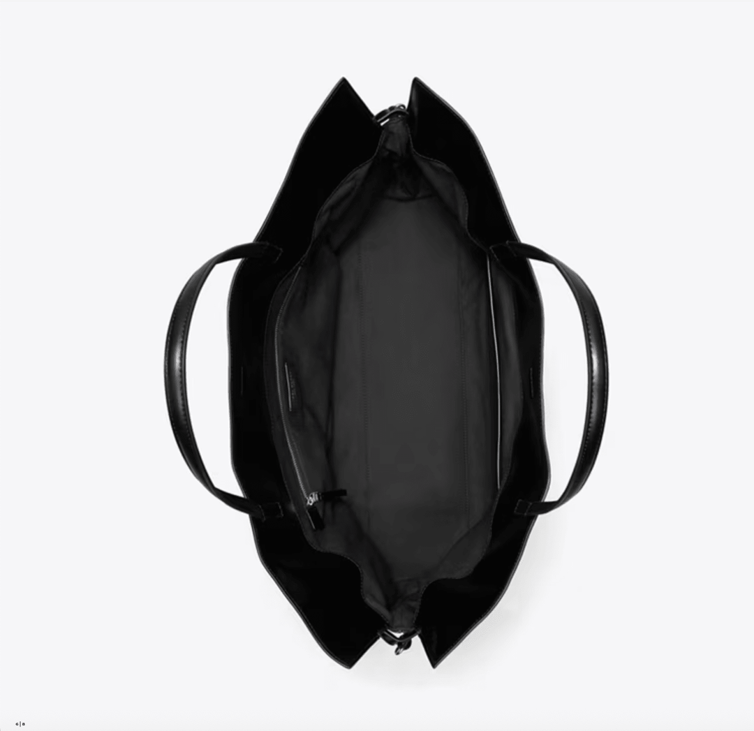 Tory Burch Handbag ELLA RECYCLED DRAWSTRING LARGE TOTE BLACK Handbags | Shop now at Main &amp; Taylor Shoes!