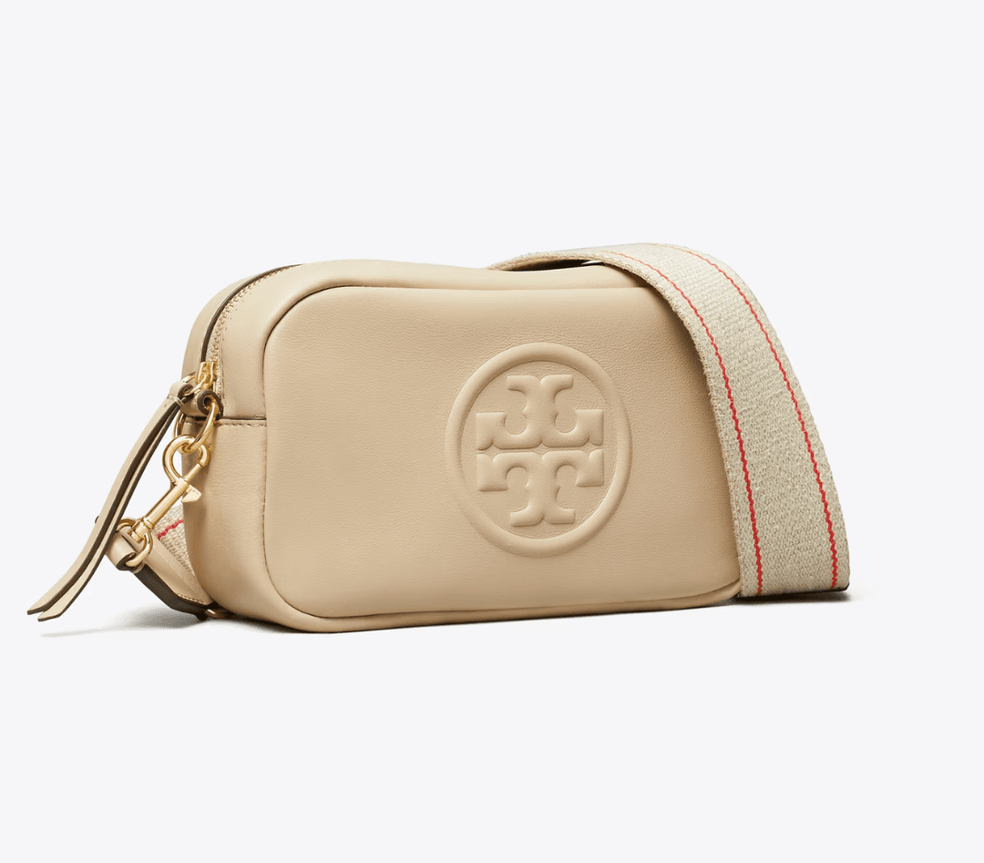 TORY BURCH HANDBAGS MILLER SOFT MINI CROSSBODY LIGHT STONE HANDBAGS | Shop now at Main &amp; Taylor Shoes!