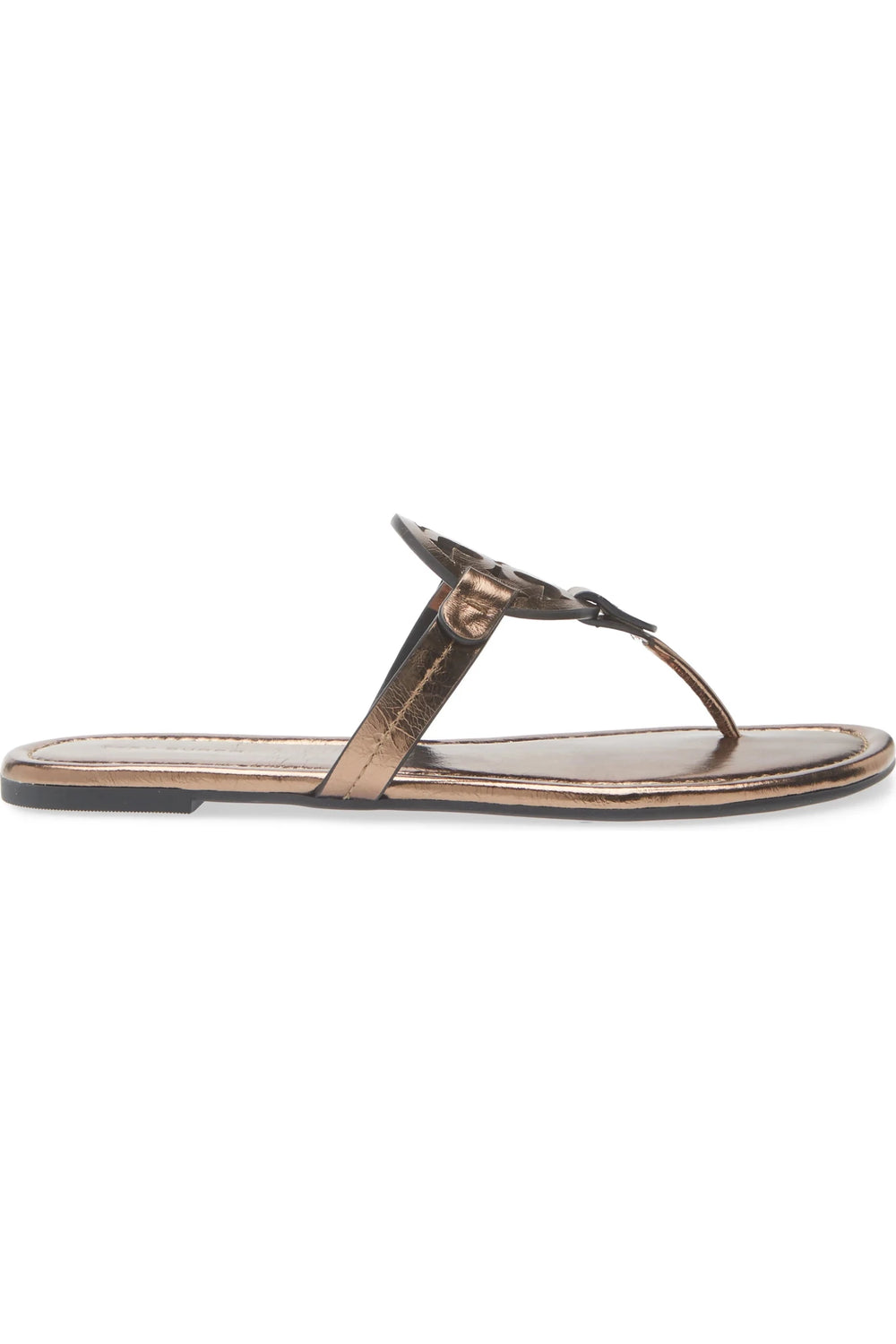 Tory Burch MILLER CLASSIC COPPER FREEZE SANDAL Shoes | Shop now at Main & Taylor Shoes!