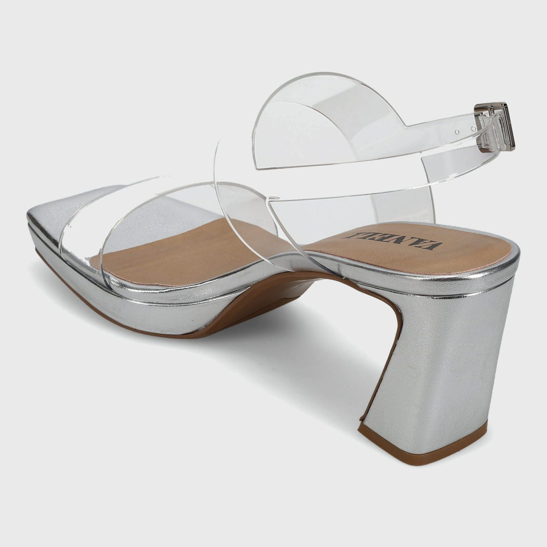 VANELI MAIDA CLEAR VINYL HEEL SHOES | Shop now at Main &amp; Taylor Shoes!