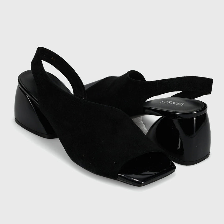 VANELI MOLKE BLACK SUEDE SLINGBACK Shoes | Shop now at Main &amp; Taylor Shoes!