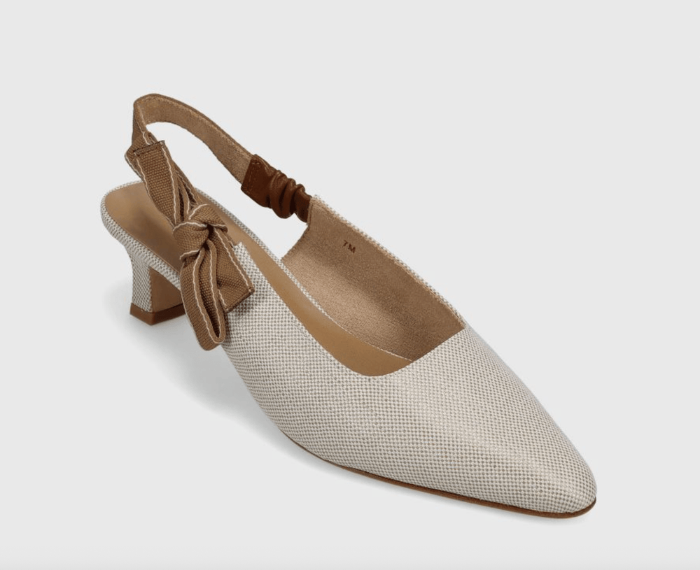 VANELI THISBE IVORY LINO SLINGBACK Shoes | Shop now at Main & Taylor Shoes!