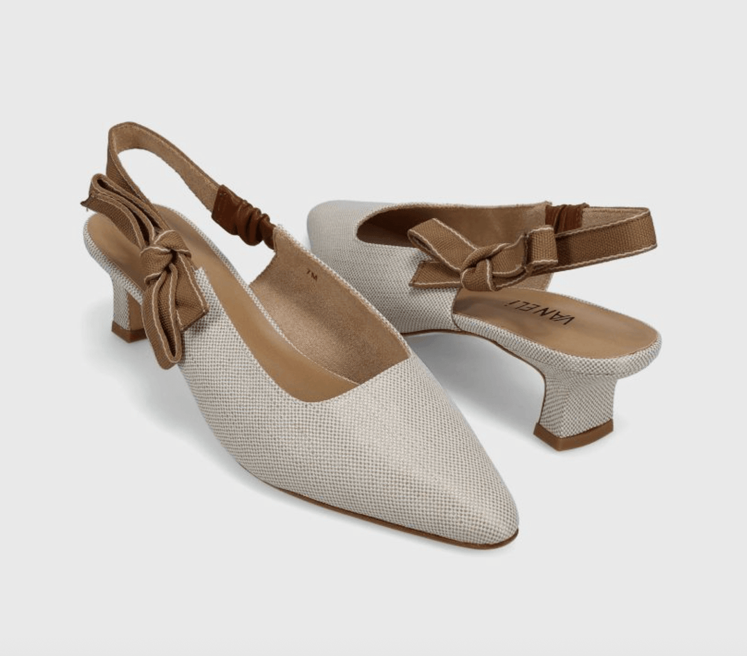 VANELI THISBE IVORY LINO SLINGBACK Shoes | Shop now at Main &amp; Taylor Shoes!