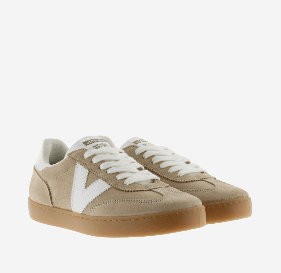 Victoria 1126212 BEIGE SUEDE SNEAKER Shoes | Shop now at Main &amp; Taylor Shoes!