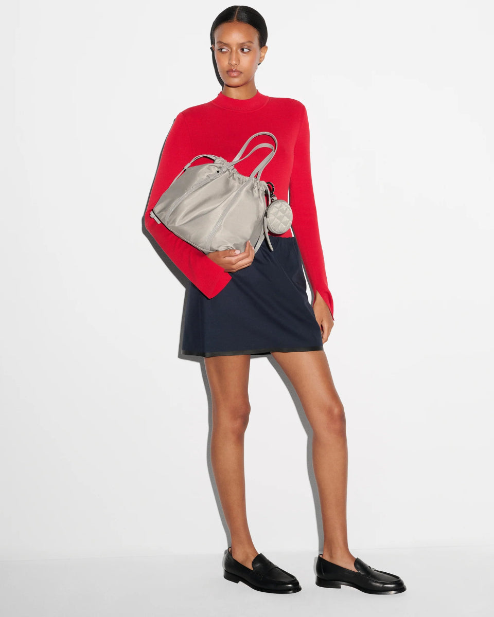 MZ Wallace WAVERLY SMALL TOTE SABLE PEARL HANDBAGS | Shop now at Main & Taylor Shoes!