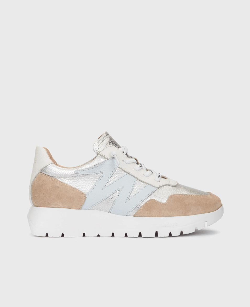 WONDERS A24101 PLATA/AURA SNEAKER SHOES | Shop now at Main &amp; Taylor Shoes!