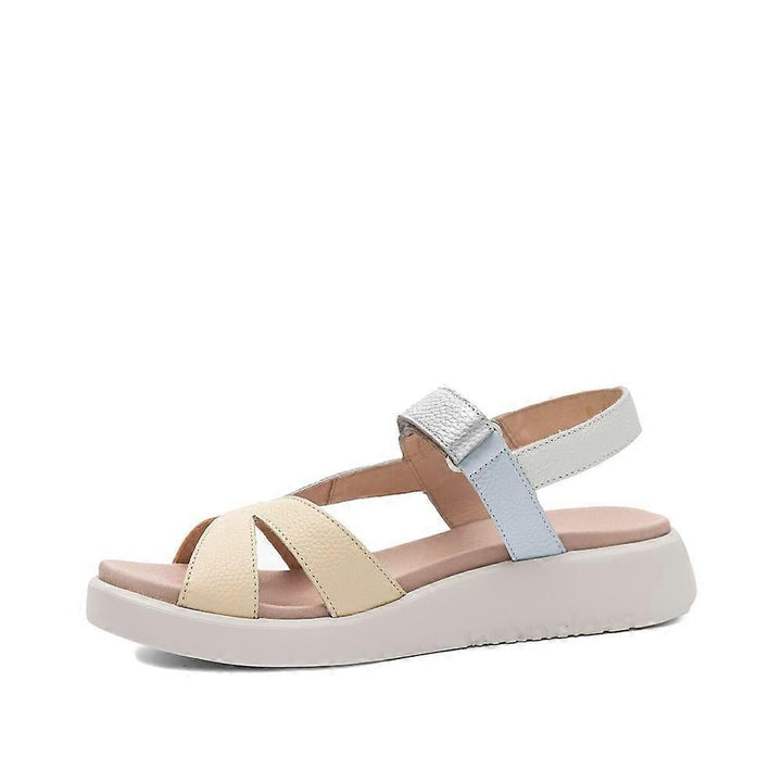 WONDERS C6522 MELON/VANILLA/OFF WHITE /SILVER SANDAL SHOES | Shop now at Main &amp; Taylor Shoes!