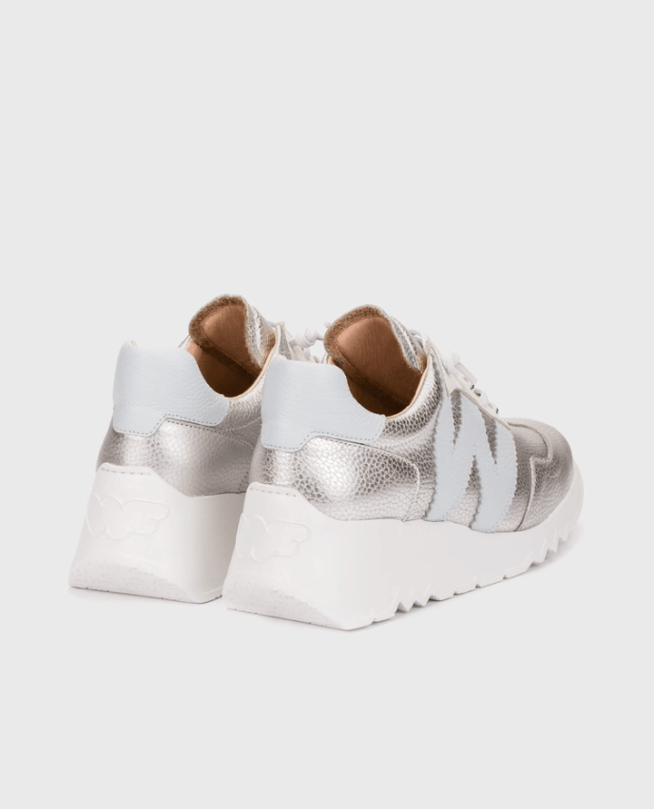 Wonders E - 6770 PLATA/OFF WHITE SNEAKER Shoes | Shop now at Main &amp; Taylor Shoes!