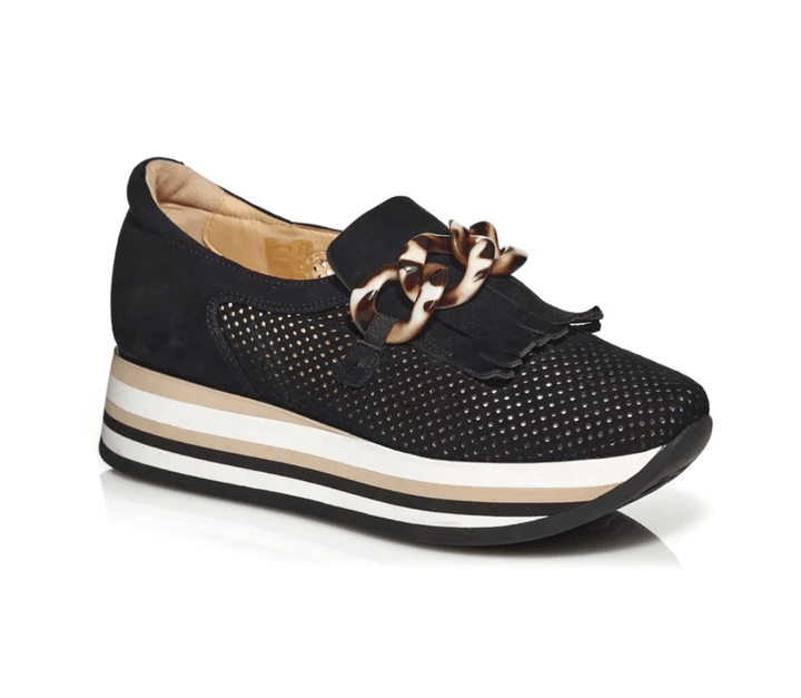 SOFTWAVES CADIE TASSEL LOAFER BLACK Shoes | Shop now at Main &amp; Taylor Shoes!