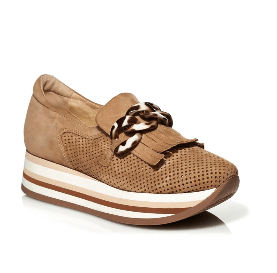 SOFTWAVES CADIE TASSEL LOAFER COGNAC SUEDE Shoes | Shop now at Main & Taylor Shoes!