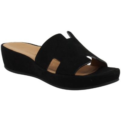 L'AMOUR DES PIEDS CATIANA BLACK SUEDE Shoes | Shop now at Main & Taylor Shoes!