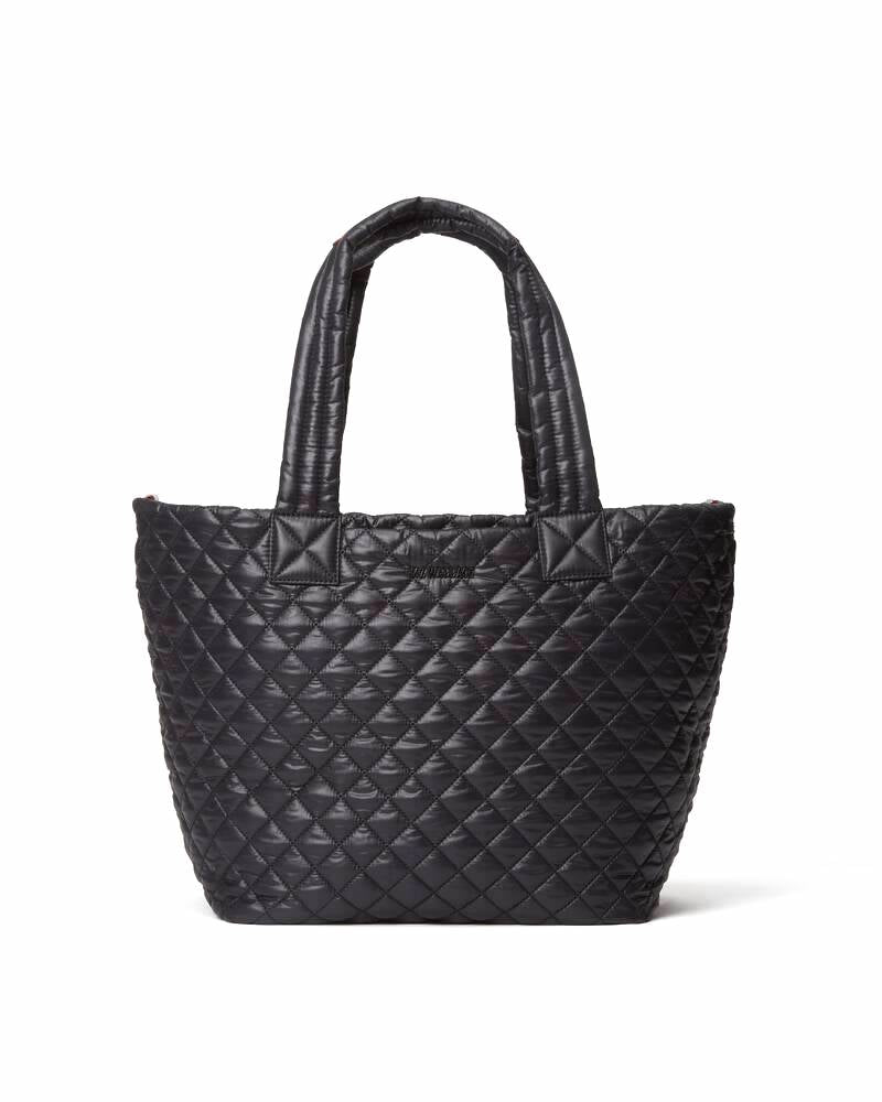 MZ Wallace METRO MEDIUM TOTE DELUXE BLACK HANDBAGS | Shop now at Main & Taylor Shoes!