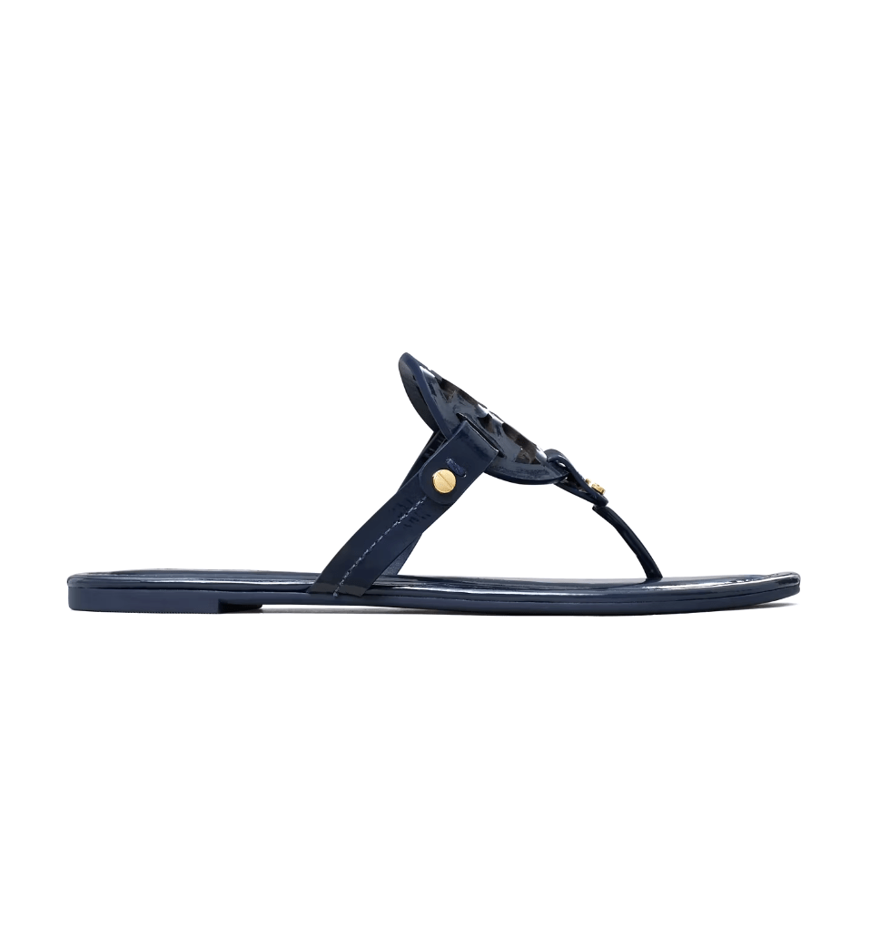 TORY BURCH MILLER CLASSIC NAVY PATENT Shoes | Shop now at Main &amp; Taylor Shoes!