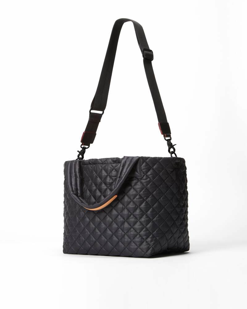 MZ Wallace METRO SMALL TOTE DELUXE BLACK HANDBAGS | Shop now at Main & Taylor Shoes!